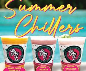 Italian ice flavors blended with carbonated beverage of choice