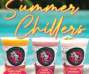 Italian ice flavors blended with carbonated beverage of choice